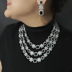 Samira Black three line set