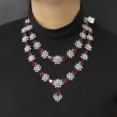Carol Red Necklace set