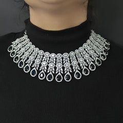 Hezal Royal Blue Necklace set