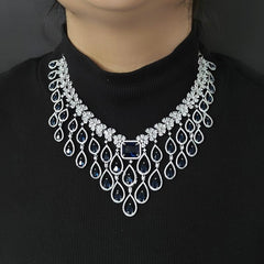 Emila Royla blue Necklace Set