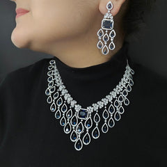 Emila Royla blue Necklace Set
