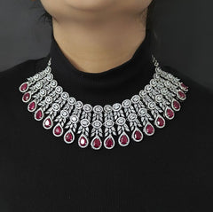 Hezal Ruby Necklace set