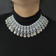 Hezal Champagne Necklace set