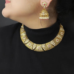 Raveena antique hansali set