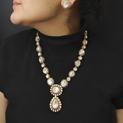 Sarangi Polki Neckline set