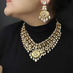 Hema antique gold plated set (Antique Gold Colour)