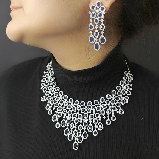 Mia Emerald Green neckline set