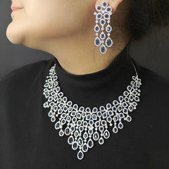 Mia Emerald Green neckline set