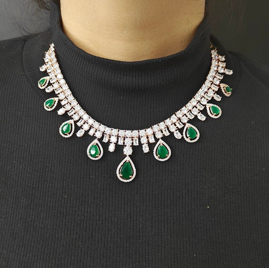 Lyra Green Neckline set