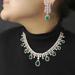 Lyra Green Neckline set