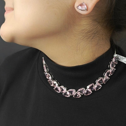 Amera Pink necklace set