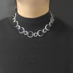 Riva Royal Blue neckline set