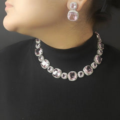 Riva Pink neckline set