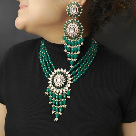 Hamida long Polki Set