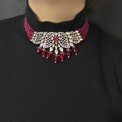 Ekarishi Ruby Choker Set