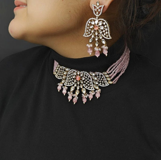Ekarishi pink Choker Set