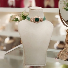 Beena Mint Green Choker Set