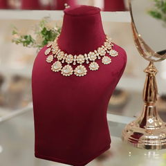 Aansh Polki Neckline Set