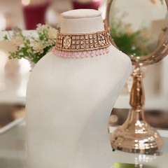 Yavi Pink Polki Choker