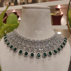 Hezal Green Necklace set