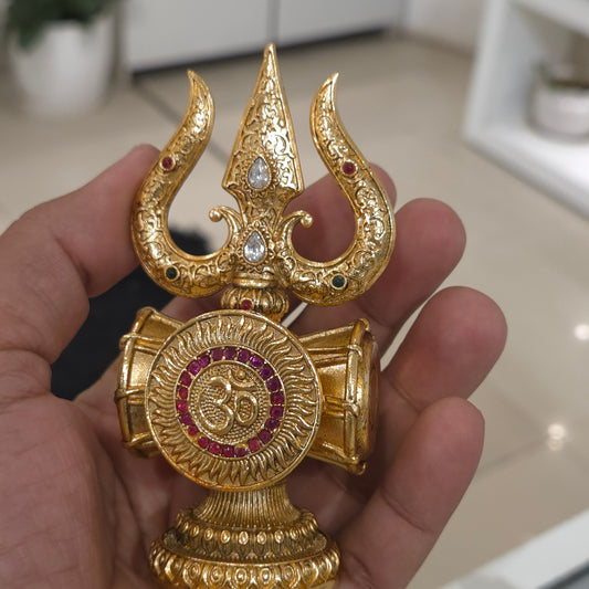 Lord bholenath Trishul Damru symbol coin sindoor dibiaa