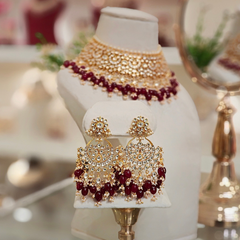 Chakoor Paachi Kundan Set