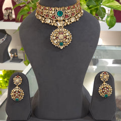 Aradhana Mossanite Polki bridal set