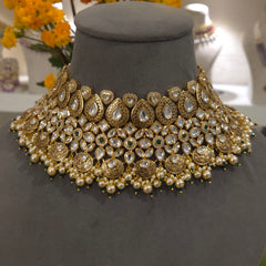 Bharthi antique polki set