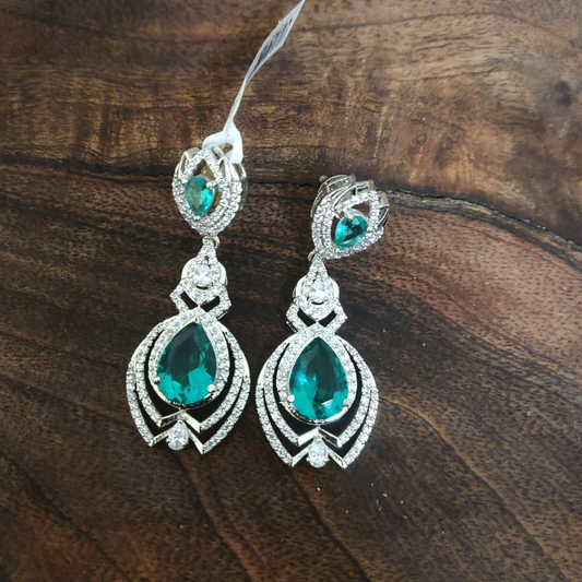 Emma English Green Earrings