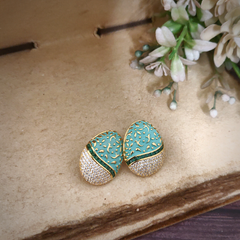 Midnight Mint Earrings Studs