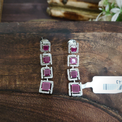 Hot Pink Ad Earrings