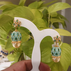 Tanmee Mint Green Jhumka