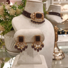 Avantika Purple Polki Set