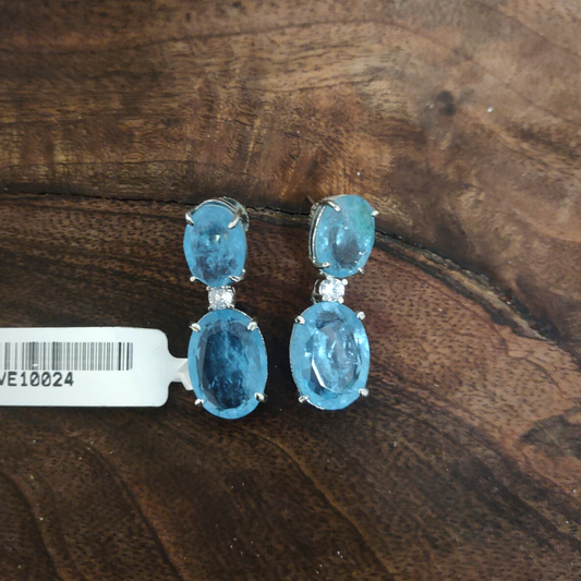 Sophia Powder Blue Earrings