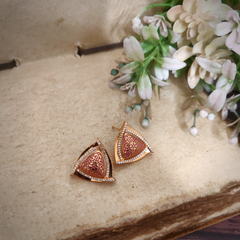 Bellaa Red Enamel Earrings