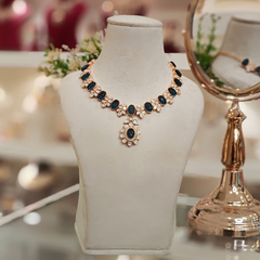 Eeshavi Polki Blue Set