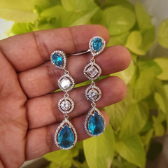 Mia Aquamarine AD Earrings