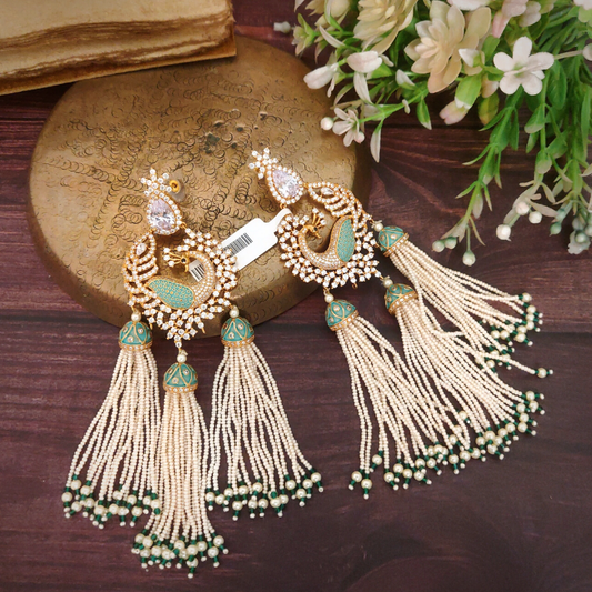 Mayoor Mint Green Earrings