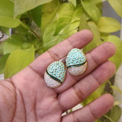 Midnight Mint Earrings Studs