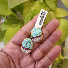 Midnight Ruby Earrings Studs