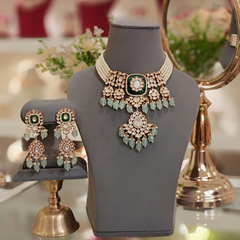 Avanti Polki Choker Set Green