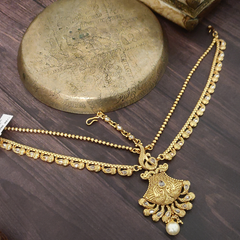 Rosie Gold Plated Mathapatti