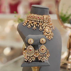 Chandra Polki Choker Set