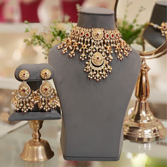 Chandra Polki Choker Set