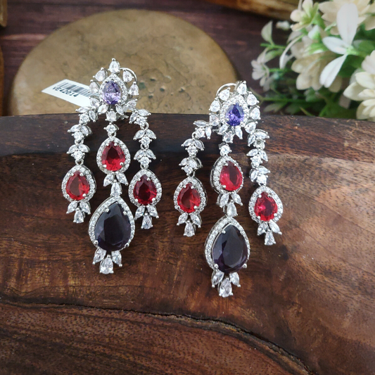 Lyra Purple Earrings