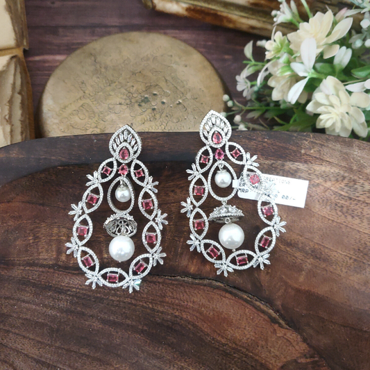 Hannah Wine Earrings