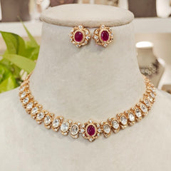 Aadal Polki Maangtikka (White)