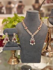 Aadal Polki Maangtikka (White)