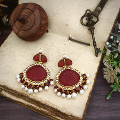 Azhaan Heritage Polki Earrings
