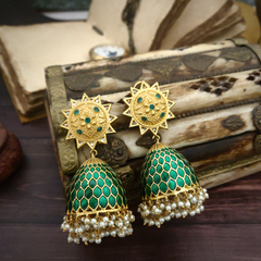 Garima Meenakari Jhumka